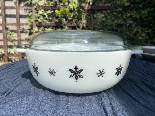 Vintage jaj pyrex gaiety black - vintage,