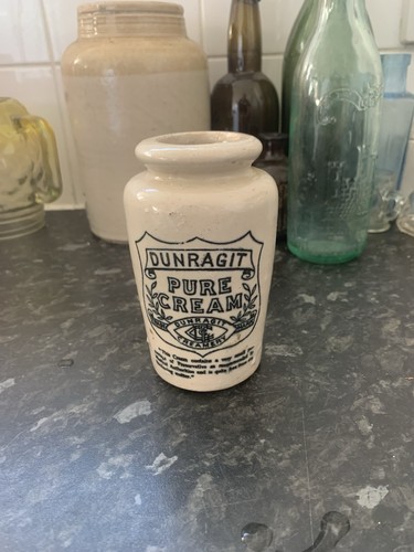 Dunragit cream pot found - dunragit,