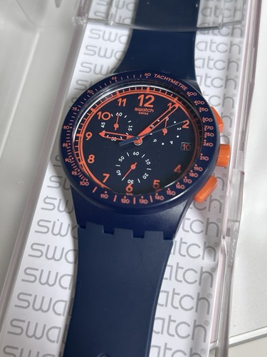 Swatch rebirth blue orange - rebirth, blue/orange