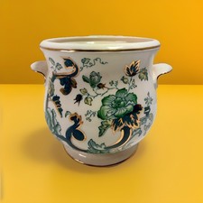 Vintage Mason’s Ironstone “Chartreuse” Chamber Pot – England – 8 1/4” x 7 1/2”