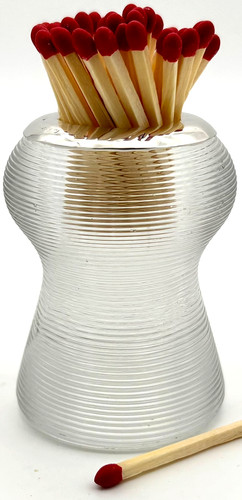Silver mounted match striker - silver,