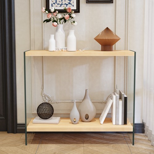 Tier tempered glass console - tempered,