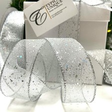 New Christmas Ribbon Silver