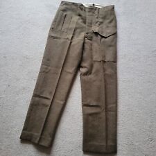1944 DATED BATTLEDRESS TROUSERS WW2 1940 PATTERN, BRITISH ARMY CANADIAN UNIFORM