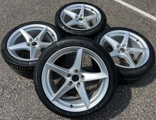 4 GENUINE 18" ALLOY SUMMER WHEELS AUDI A5 S5 8W 8W0601025BG 245/40R18 97Y CONTI