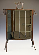 Art Nouveau Copper Firescreen