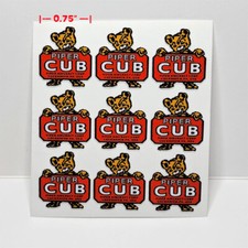 0.75 Inch Piper Cub Aircraft Co. Vintage Style Airplane Decals / Vinyl Stickers