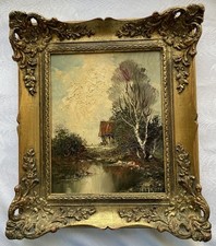 Signed Antique German Oil