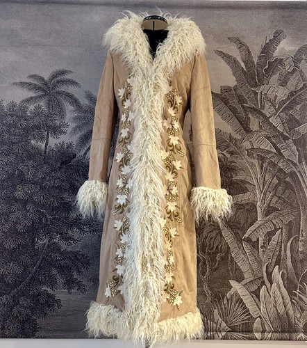 Embroidered boho afghan coat - boho,