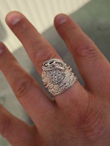 Mens saddle ring - ring, bling