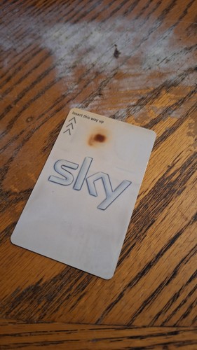 White sky viewing card - card, only