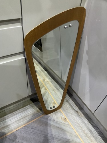 Wall mirror danish teak - wall,