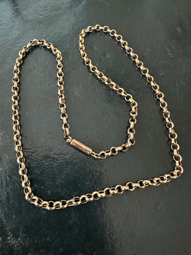 Antique 9ct warm gold - gold, belcher