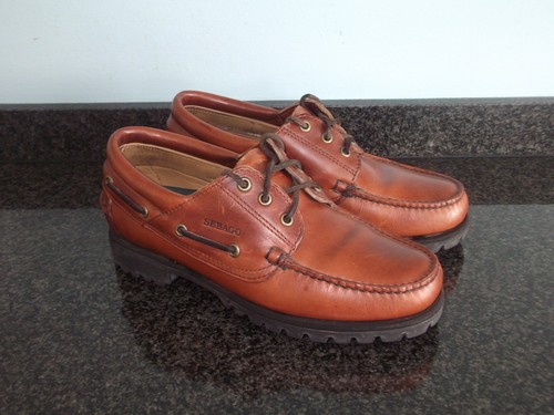 Sebago mens tan brown leather - mens,