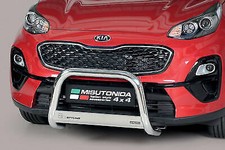 Bull Bar Nudge Bar For Kia Sportage 2016-2021 Ø 76mm U-Bar EC Approved