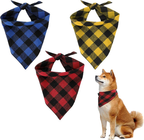 Pcs buffalo plaid dog - 3,