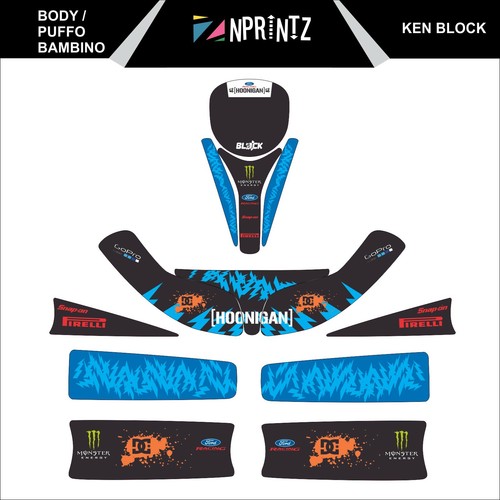 Puffo bambino block full kart - puffo,