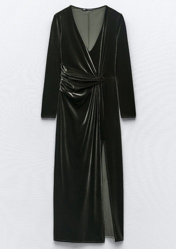 New zara velvet midi - zara, dress