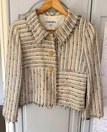 Chanel tweed cropped blazer - chanel,