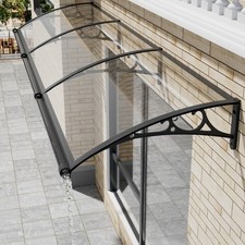 Door Canopy Awning Shelter Front Back Porch Outdoor Patio Shade Roof Rain Cover