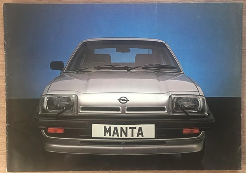 Opel manta car sales brochure - manta,