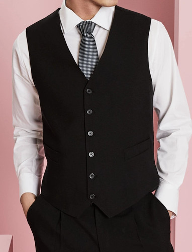 Black waistcoat tuxedo - waistcoat, vest
