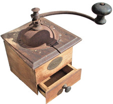 VINTAGE BELGIAN COFFEE MILL /