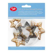 BAKING Cutters Star Tala Plain  Set of 3