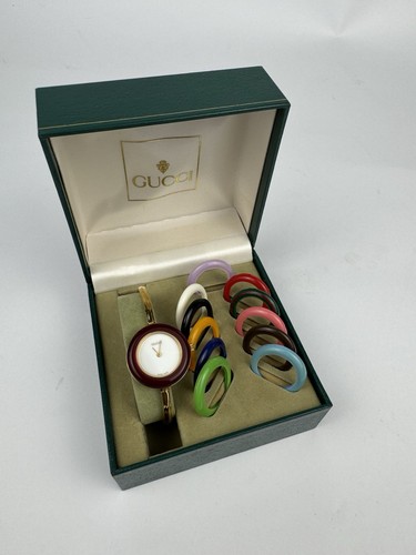Vintage gucci bezel watch 90s - gucci,