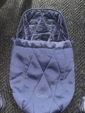 Icandy Orange 3  Blue Footmuff