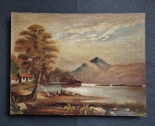 Old Antique Oil Painting On