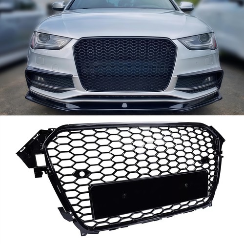 Gloss black honeycomb mesh - gloss,