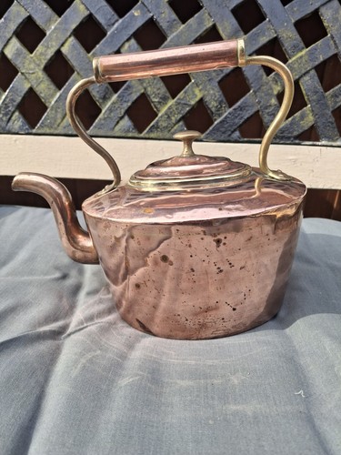 Antique vintage copper kettle - antique,