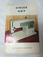 Singer  Sewing Machine Model 427 Users Manual Instruction Book 1972