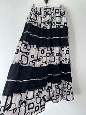 Long Black Skirt White