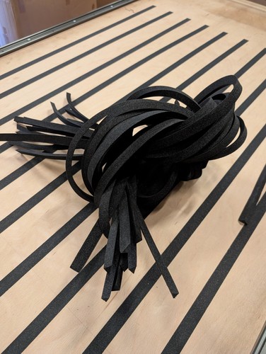Black foam strips - foam, triangle