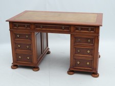 Antique Style Burr Walnut Twin
