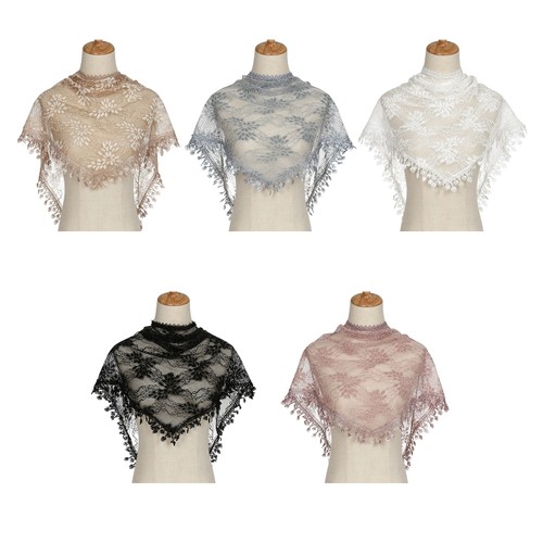 Lace fringe scarf for - lace,