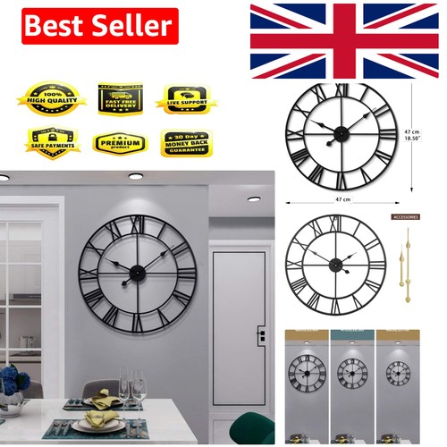 Vintage large wall clock - wall,