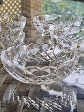 ANTIQUE cut GLASS  BOBECHE