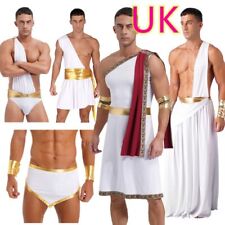 Toga Costume for Mens Roman Greek Robe with Cuffs Ancient Greek Cosplay Costumes