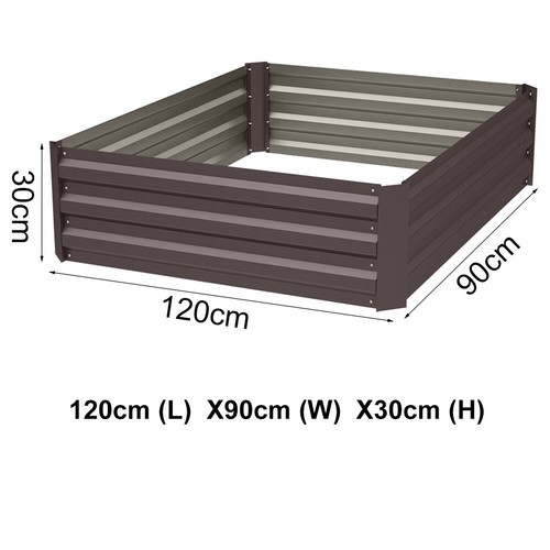 Large raised garden bed - large, metal