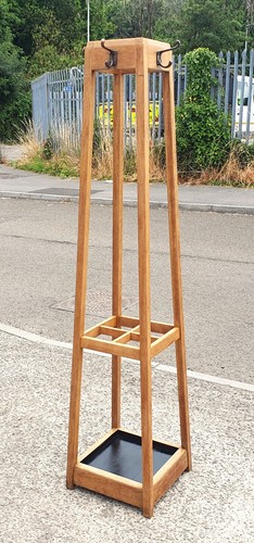 Vintage oak hallstand hat - oak,