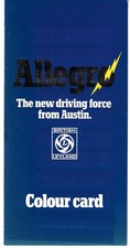 Austin Allegro Series 1 Colour & Trim 1973-1974 UK Market Foldout Brochure