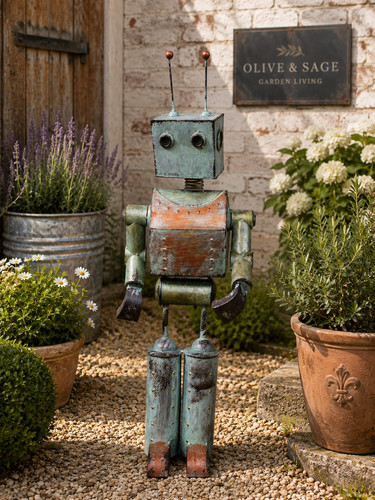 Metal robot milo - metal, –