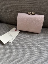 Ted Baker Teardrop Crystal Bobble Matinee Light Pink Leather Purse RRP £85. 