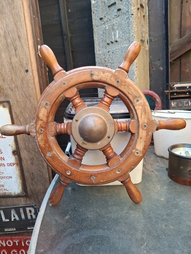 Vintage ships wheel - vintage, wheel,