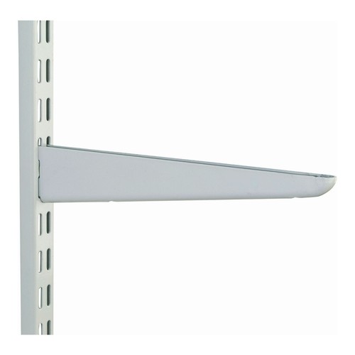 Twin slot shelving white - slot,