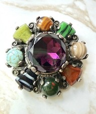Vintage Statement Brooch Multi