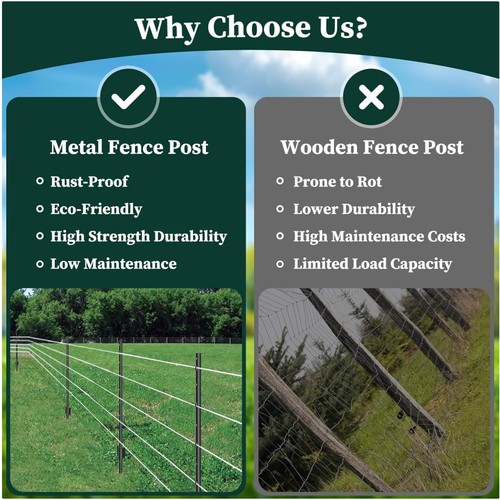 Black metal post - black, u-post